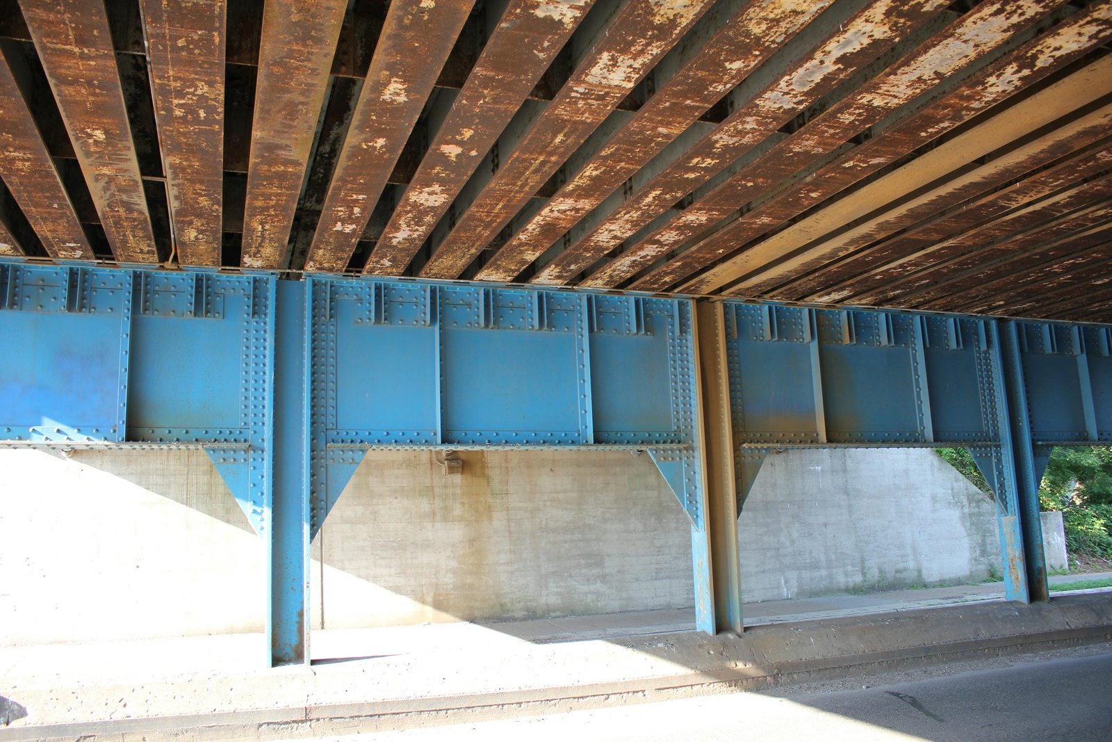Under bridge